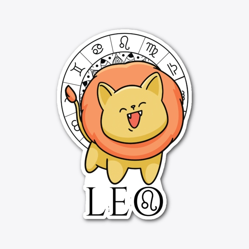 Leo Zodiac White T-Shirt