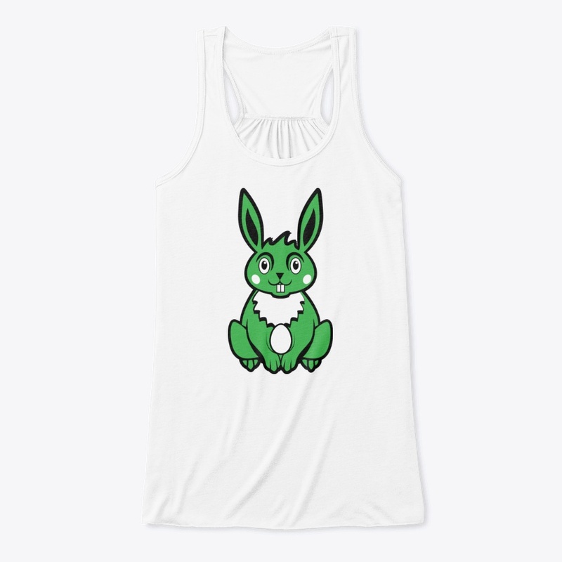 Green Colored Easter Bunny