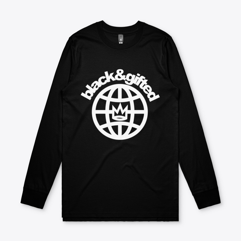 Black&Gifted Primary Logo White