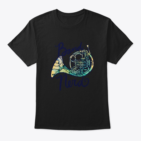 Band Nerd Black T-Shirt Front