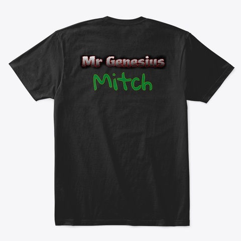 Mitch Black T-Shirt Back
