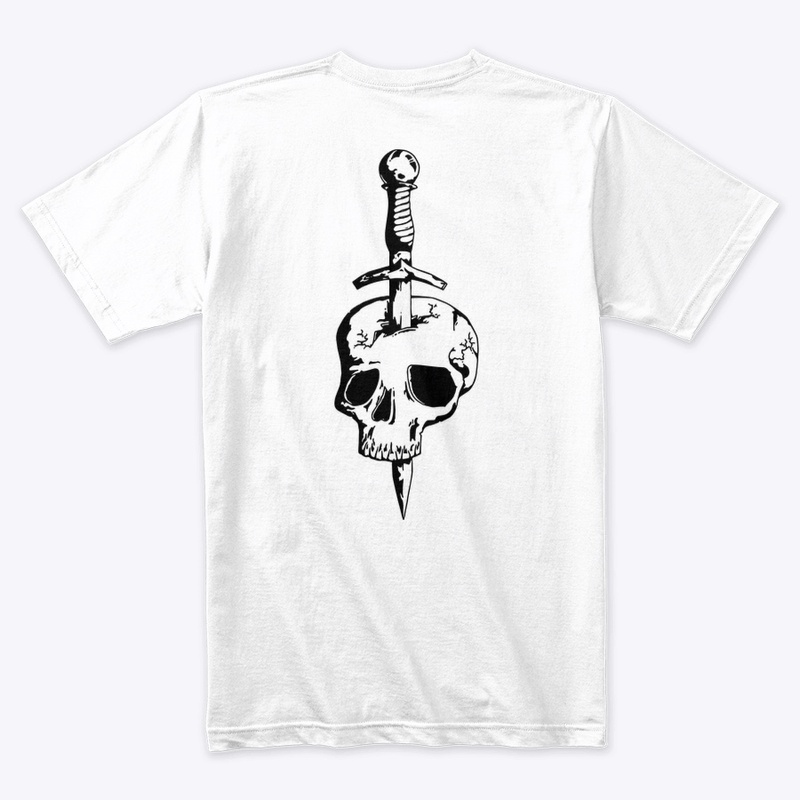 Dagger Back Print Tee