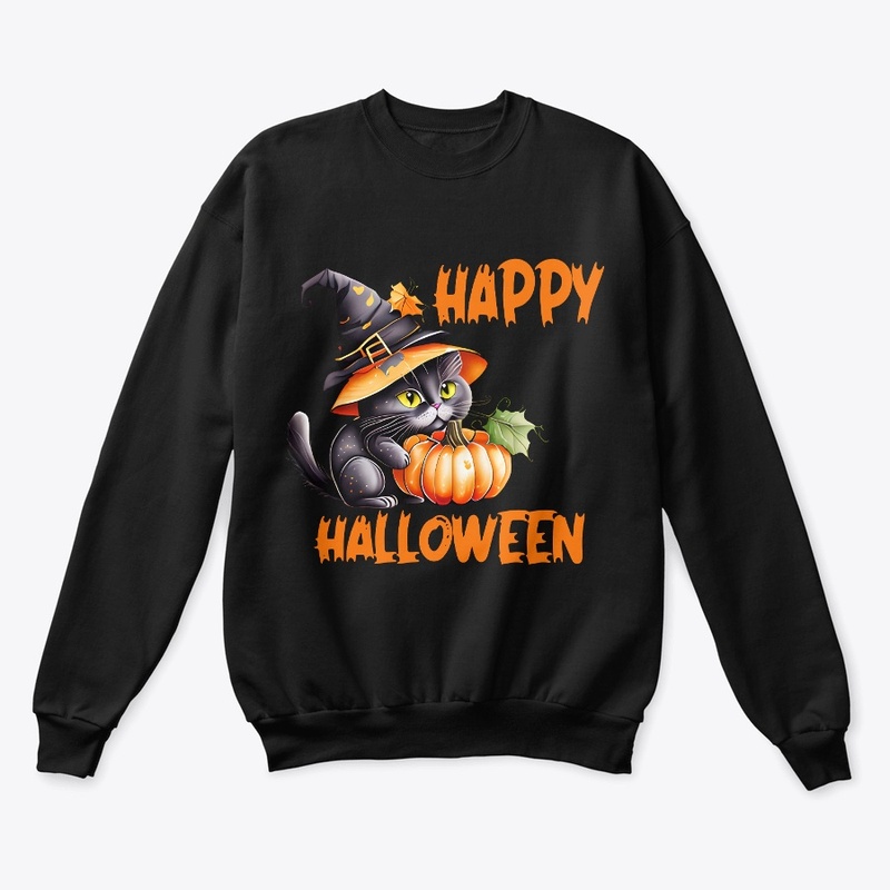 Halloween Cat Shirt , Halloween Tshirt
