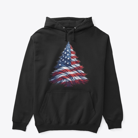 For America  Black Camiseta Front