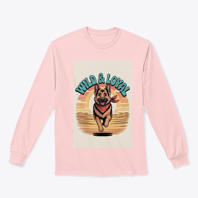  Retro 70s German Shepherd Tee