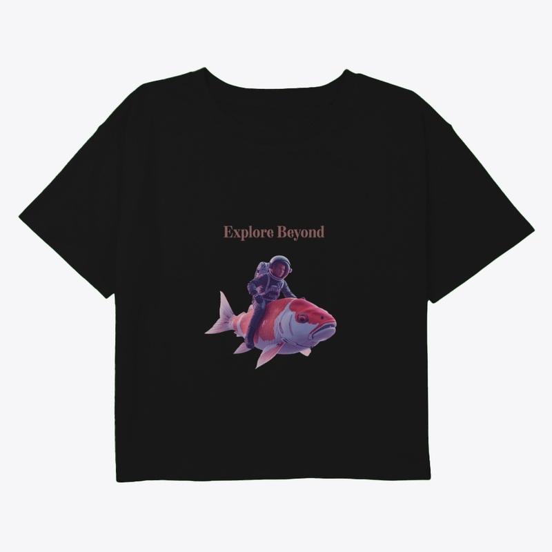 Explore Beyond – Astronaut Riding Koi