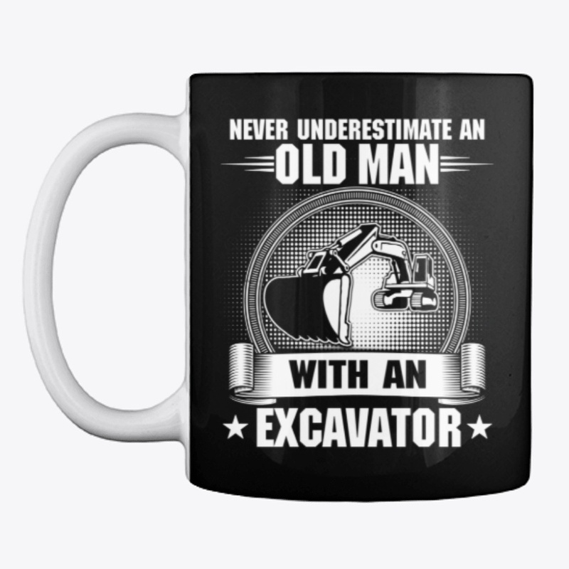 Old Man With Excavator