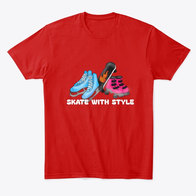 SKATE WITH STYLE - Tee-shirt 