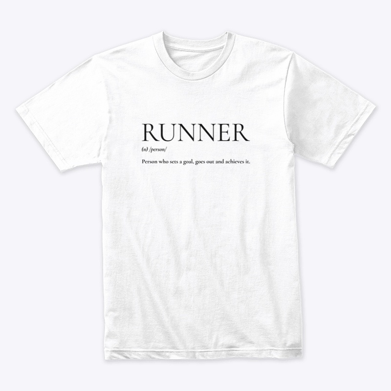 Runner  dictionary black print