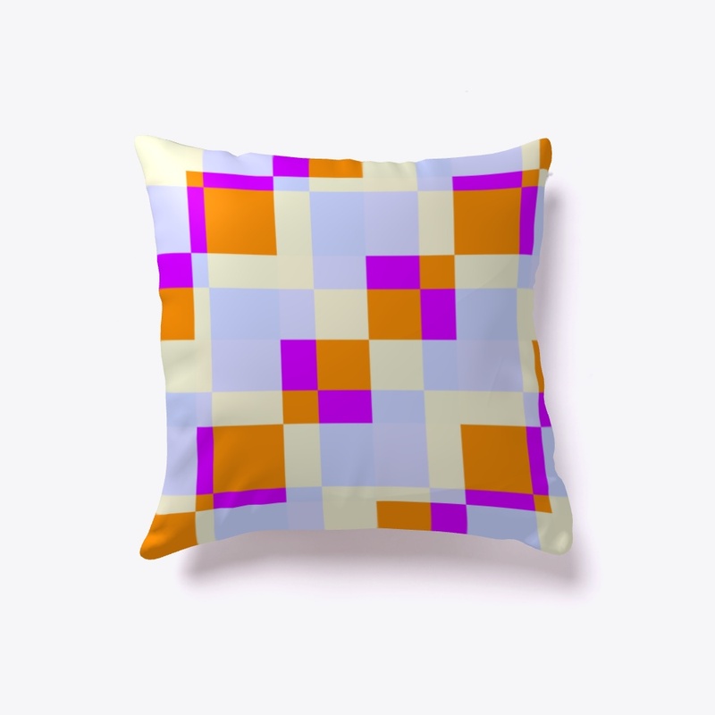 Abstract Pixel Patchwork Pattern Art