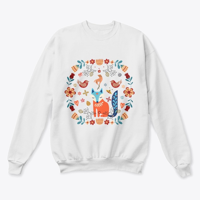 Nordic folk fox in nature