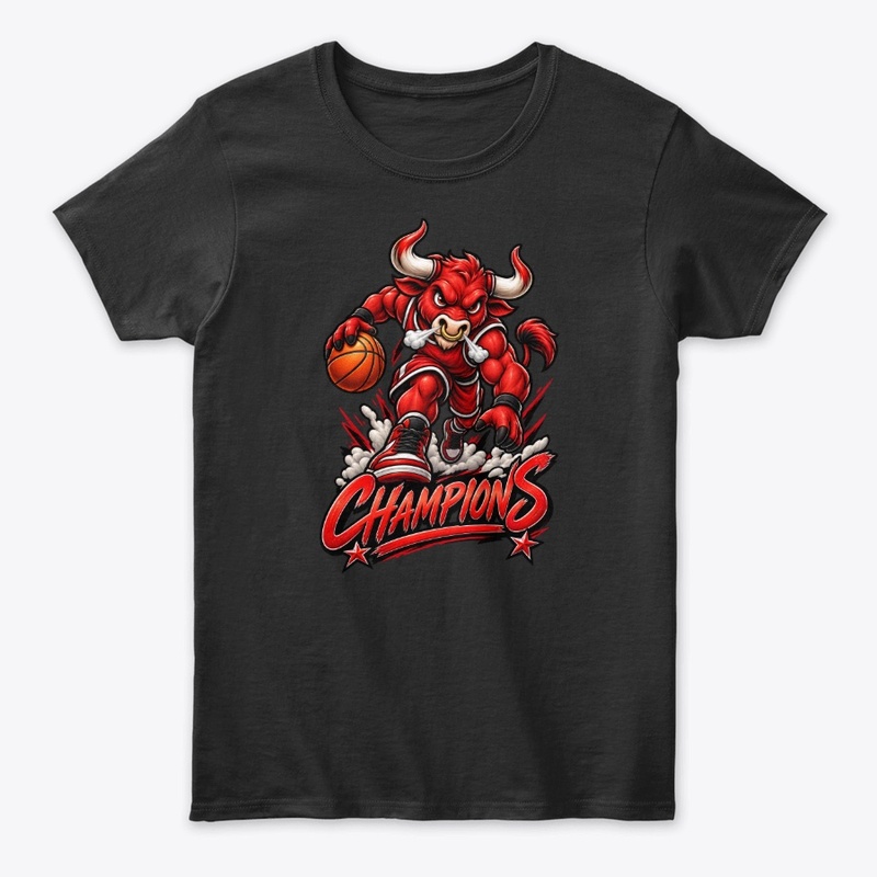 Charging Bull Basketball Mascot