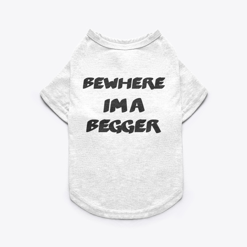 Bewhere Im a begger pet tee