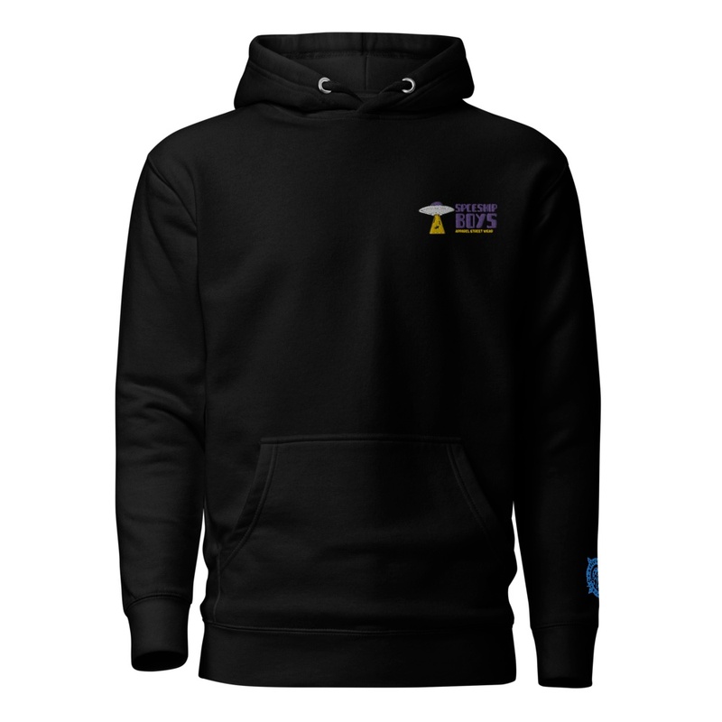 Spceship Boys Embroidery Hoodie 
