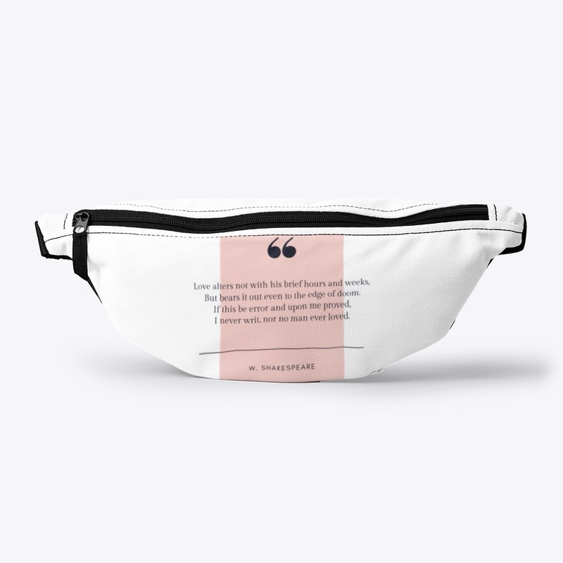 Shakespeare Poem Fanny Pack