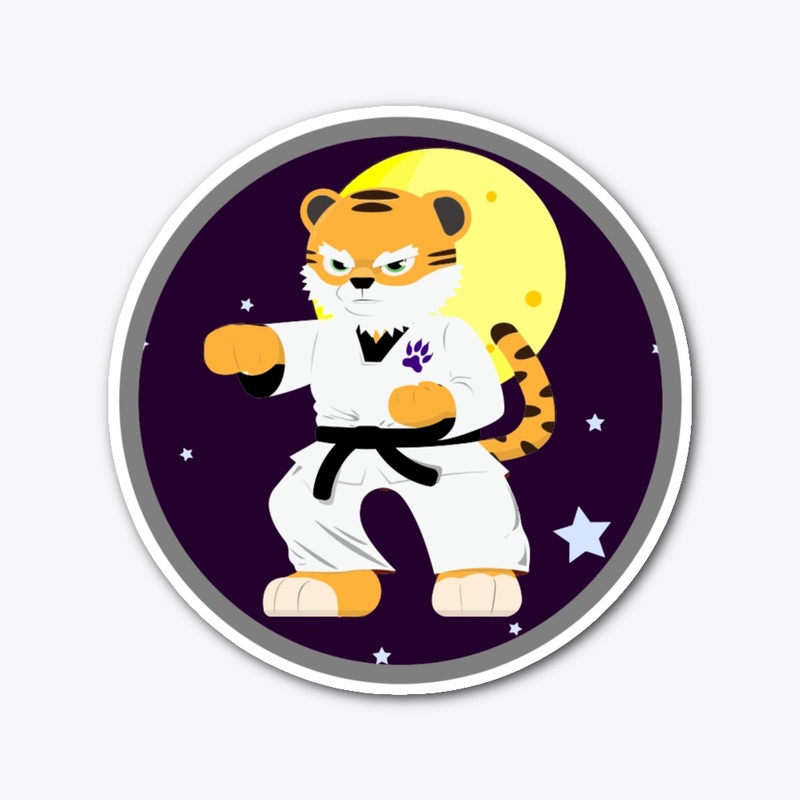 MARTIAL ARTS TIGER STICKER