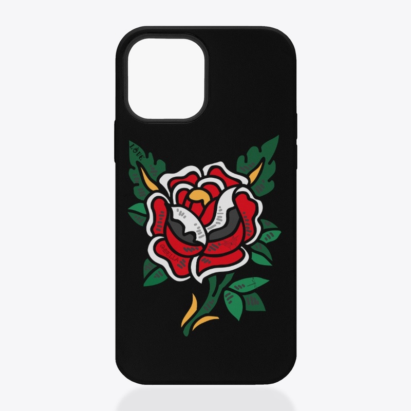 cool words on rose flower tshirt design