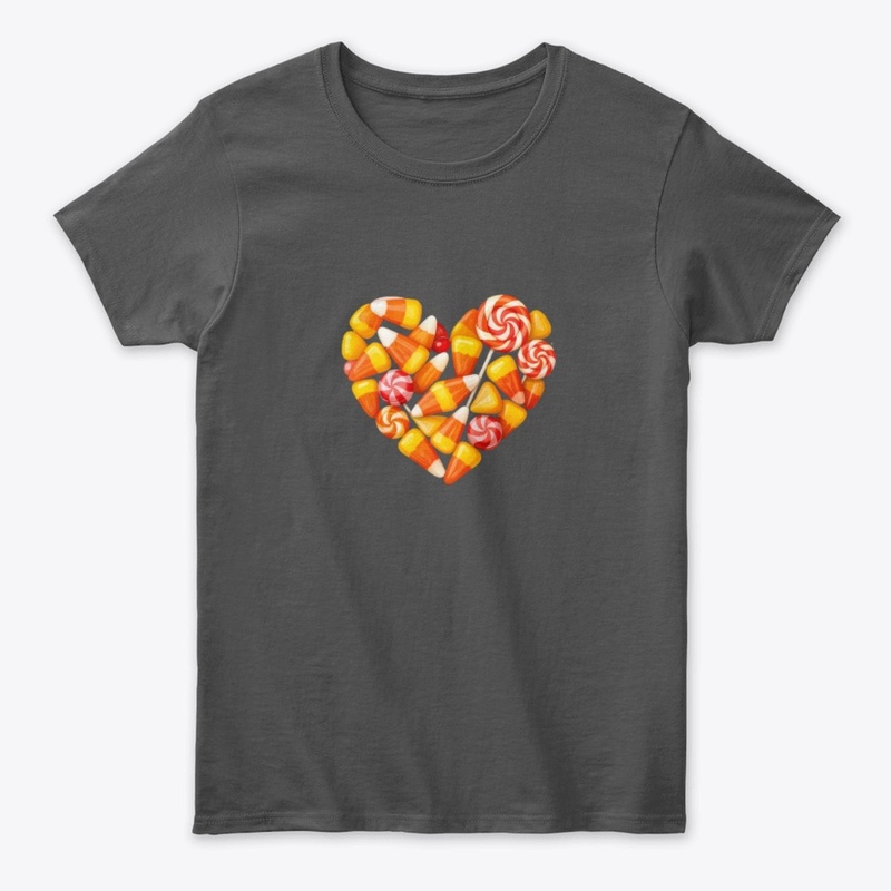 Sweet Candy Corn Heart