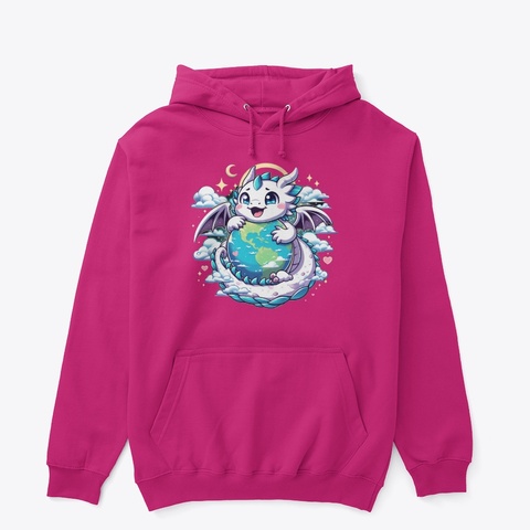 Cute Konko Dragon  Heliconia áo T-Shirt Front