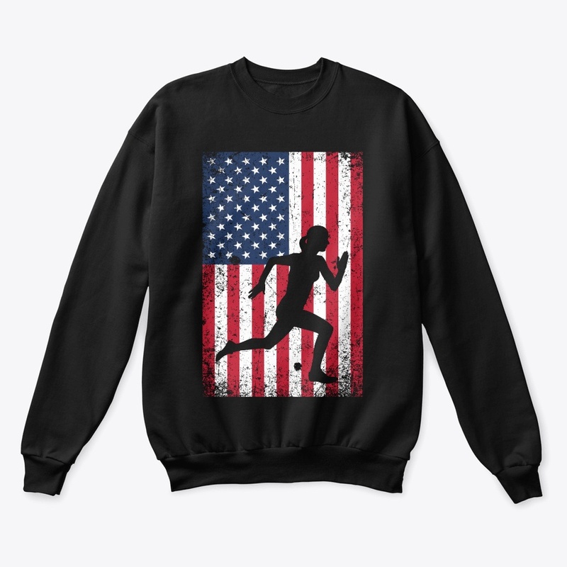 Runner Sprinter American Flag 4th July