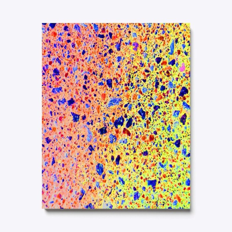 pink yellow blue splotchy