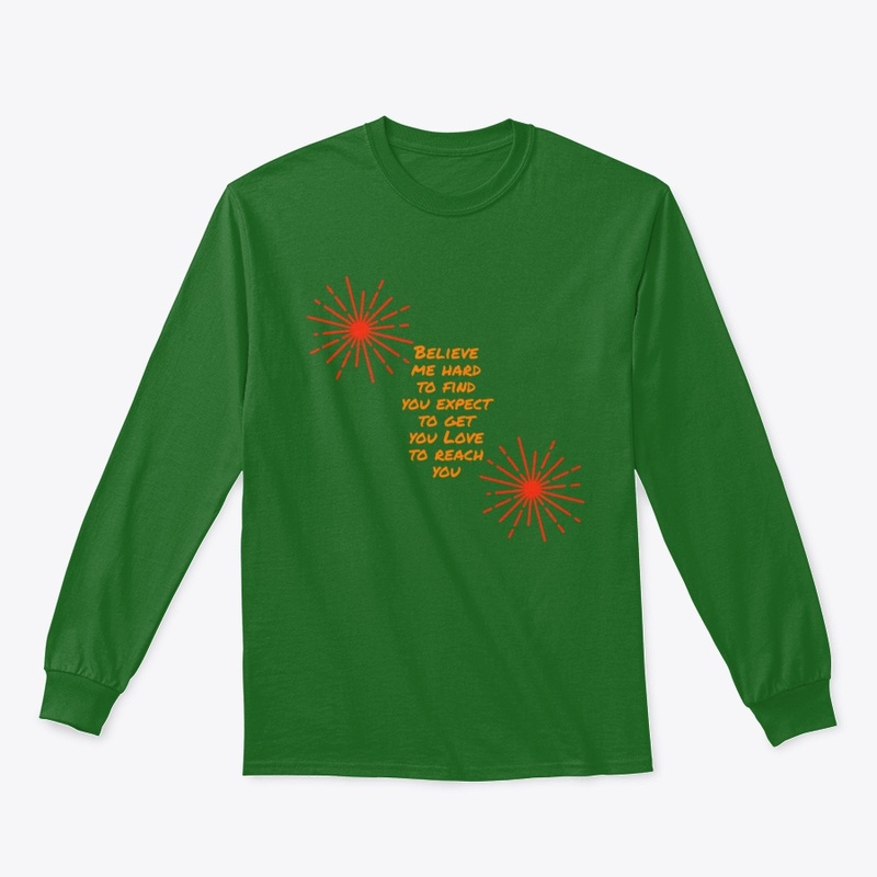 Believe me design on apparel