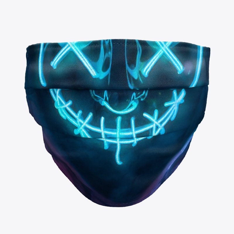 Blue Neon Mask 