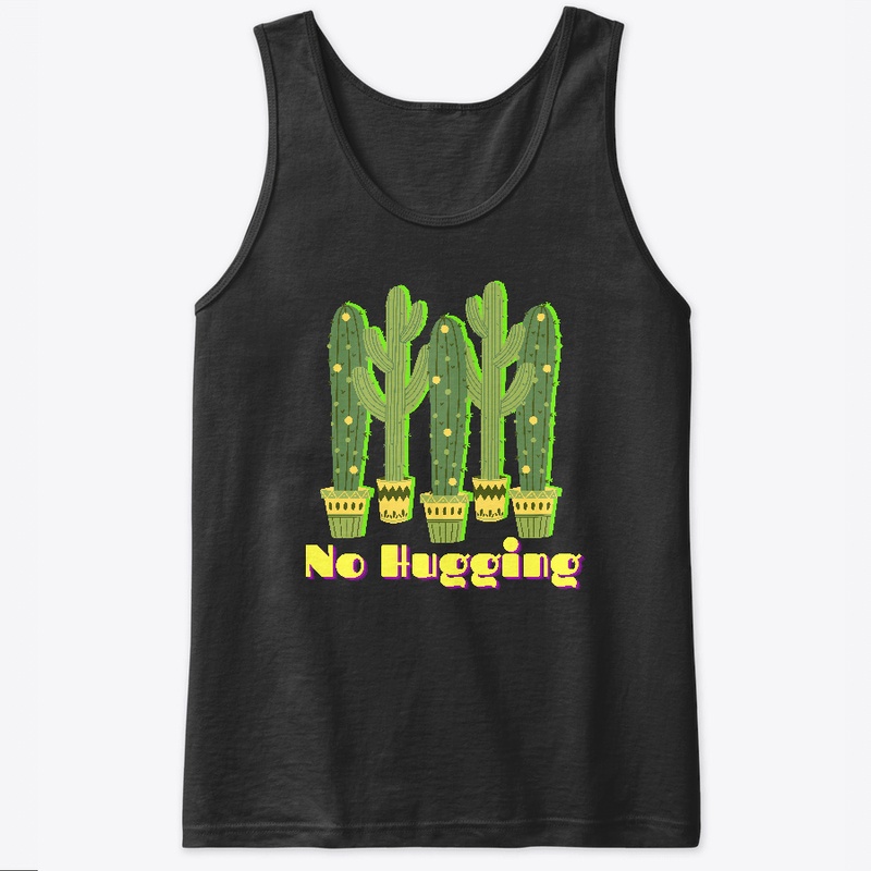 No Hugging Colorful Cactus