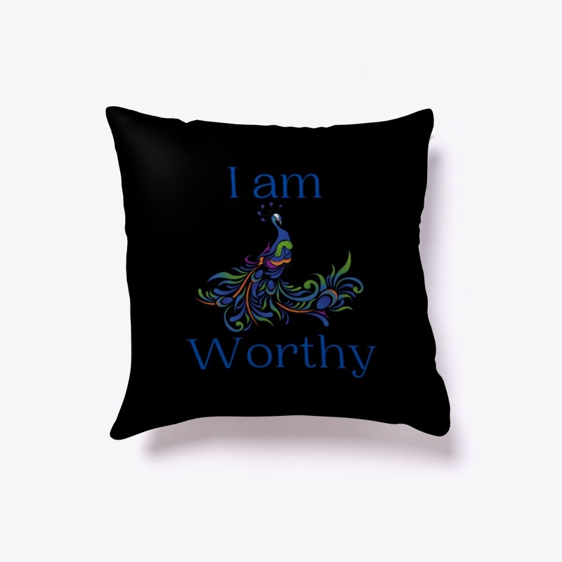 I Am Worthy Peacock Design 