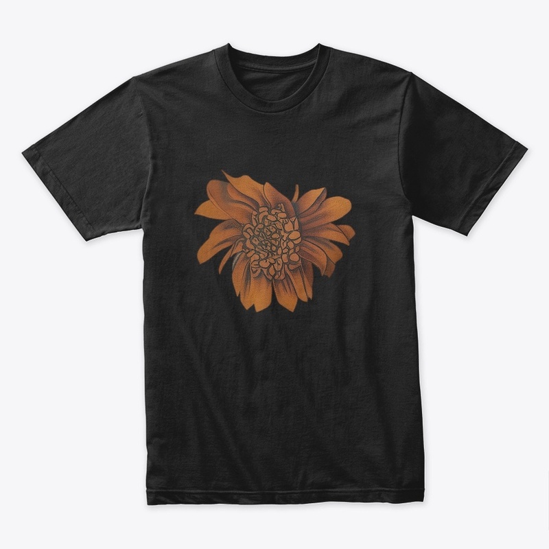 Rustic Bloom: Textured Floral Art