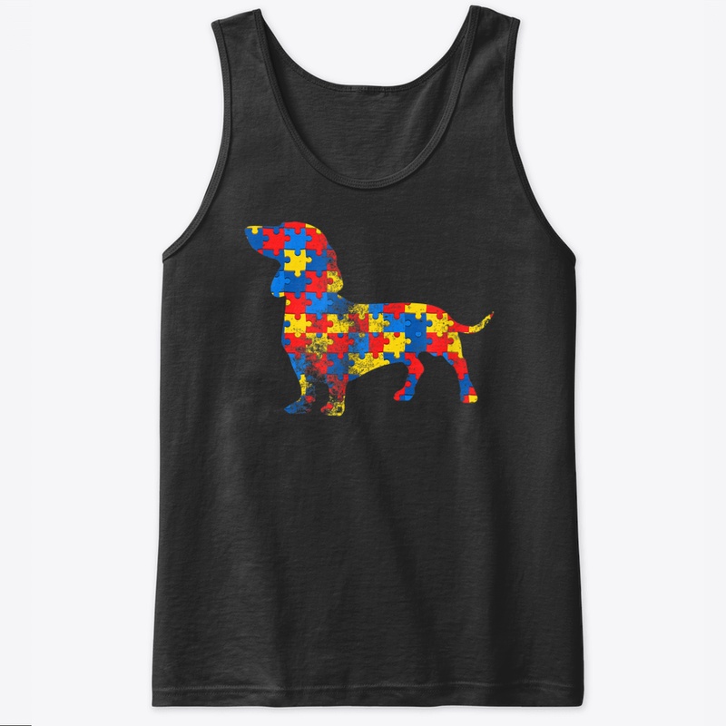 Dachshund Dog Autism Awareness Gifts Men