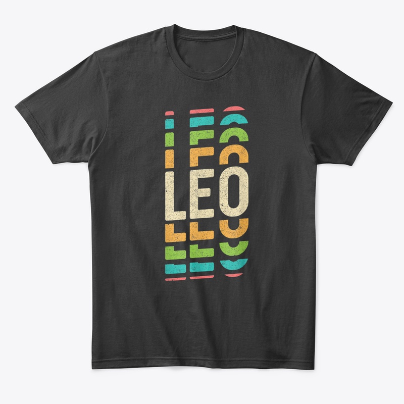 Retro Leo Lover Tshirt Cool Zodiac Astr