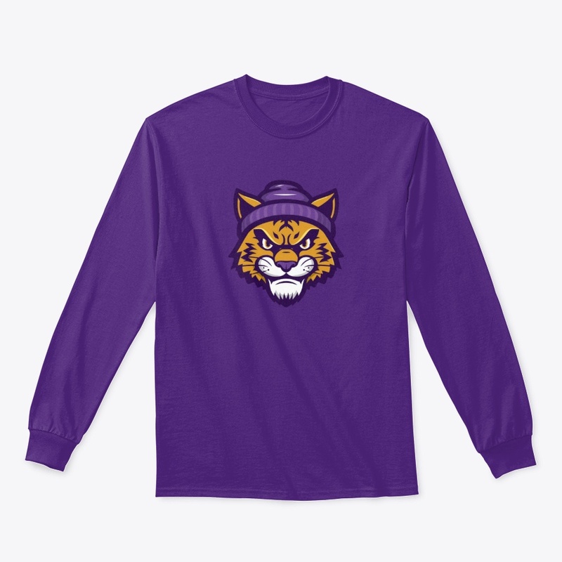 Classic Cat Mascot Long Sleeve Tee