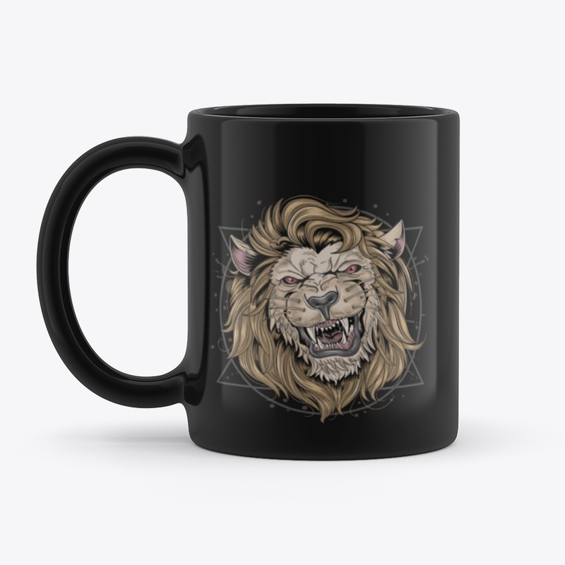 Angry Face Lion 
