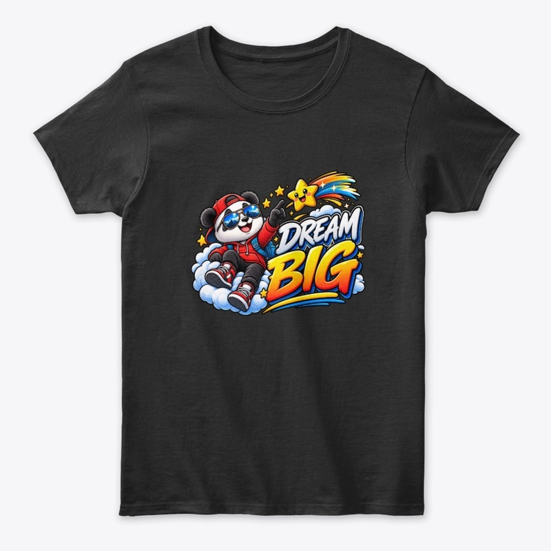 Dream Big – Cool Panda & Shooting Star 