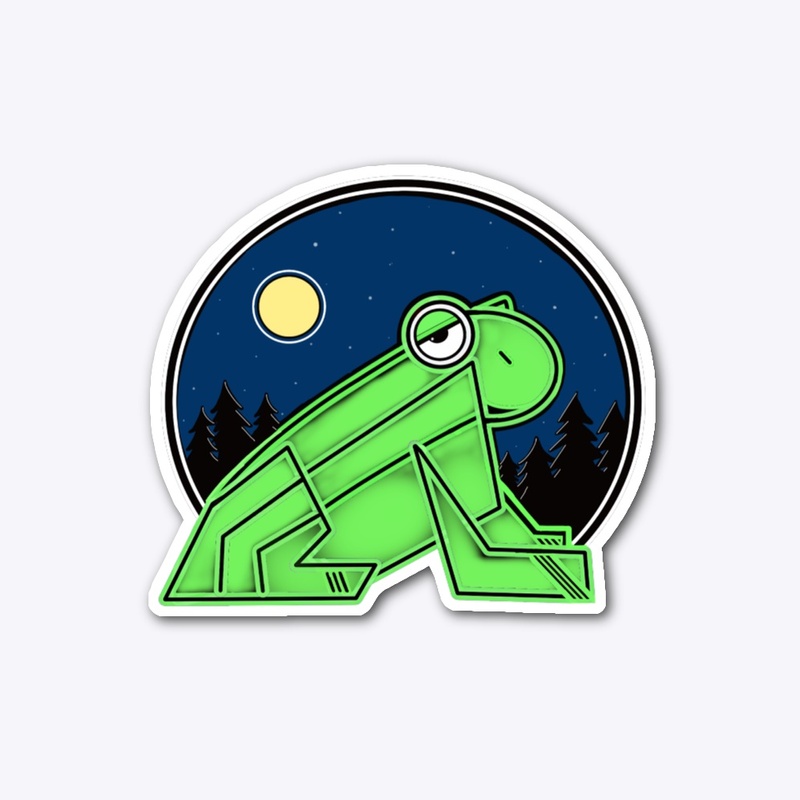 A frog and the moon... 1