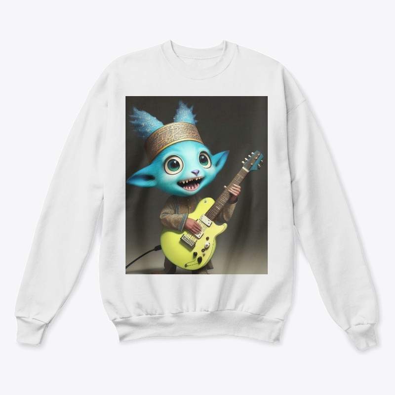 Really Cute Creature Jamming on Guitar