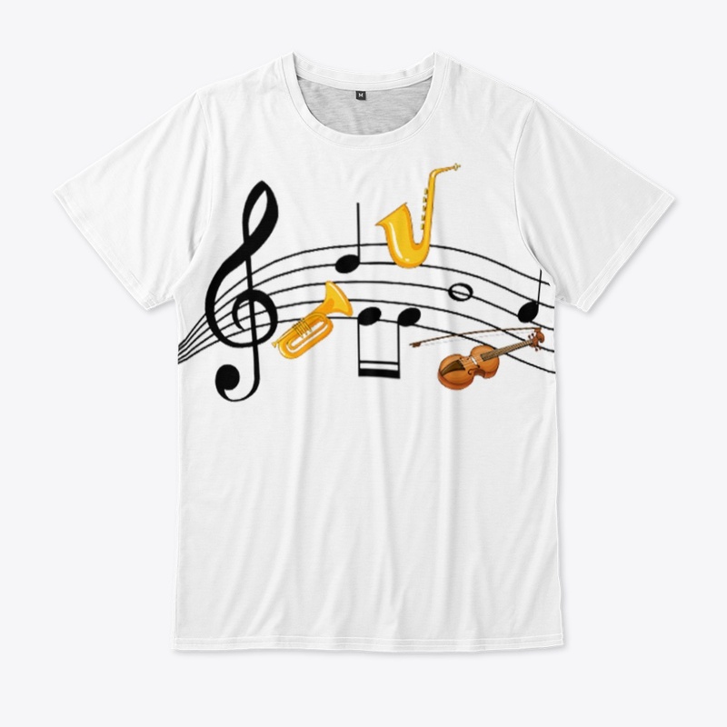 Musical instruments t-shart.