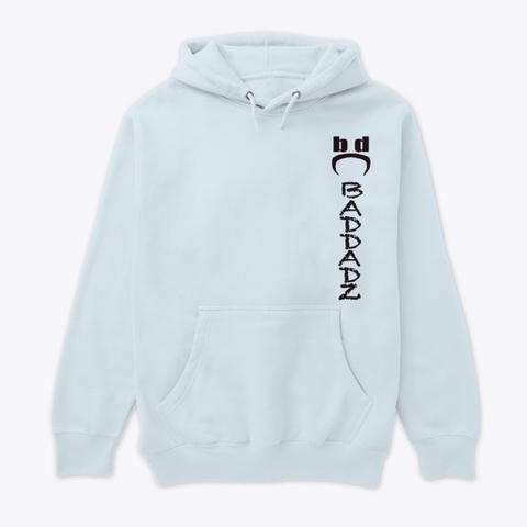 Baddadz Black Freedom Logo Blue Mist T-Shirt Front