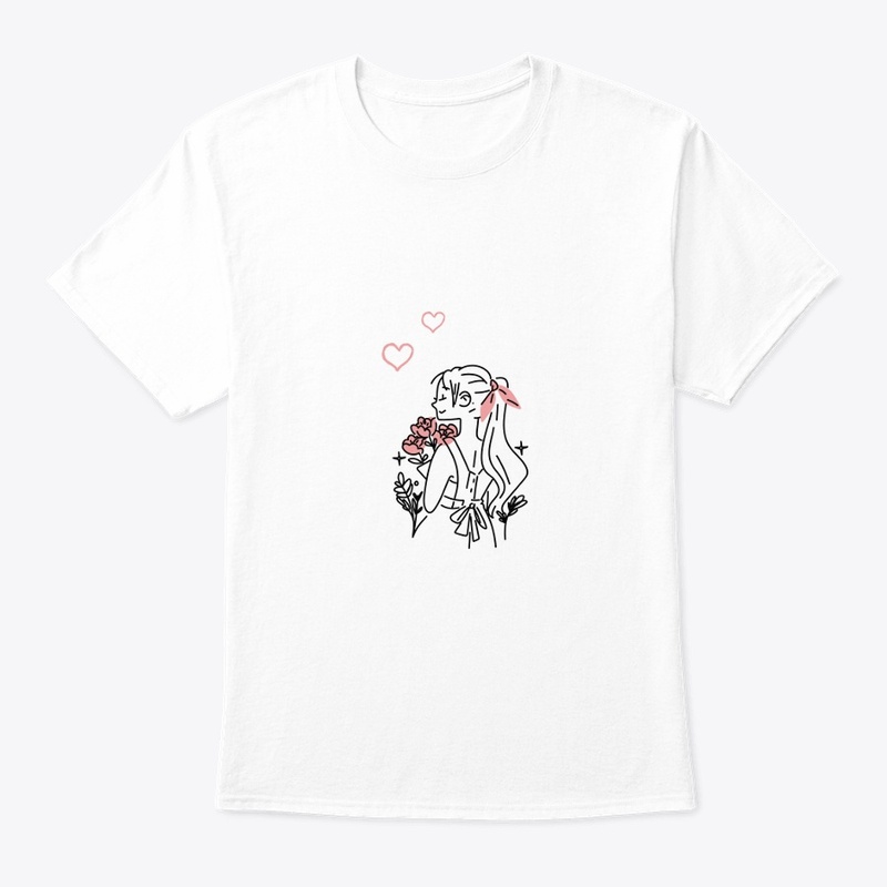 Girl illustrate graphic t-shirt 
