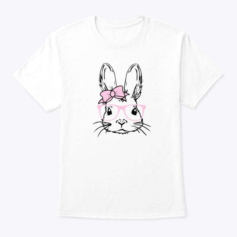  Hipster Bunny Rabbit Pink Glasses