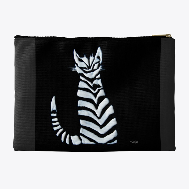 Black&amp; White Striped Cat