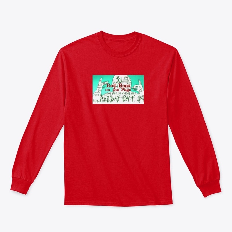 30 Red Rose on the Page  Apparel