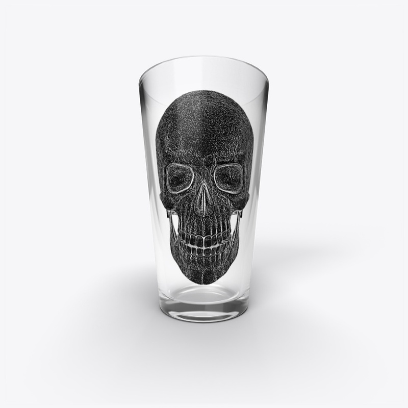 Dark Skull Glass