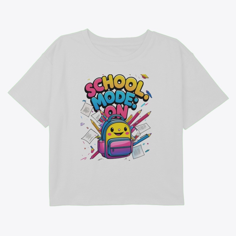 School Mode On | Happy Backpack Tee