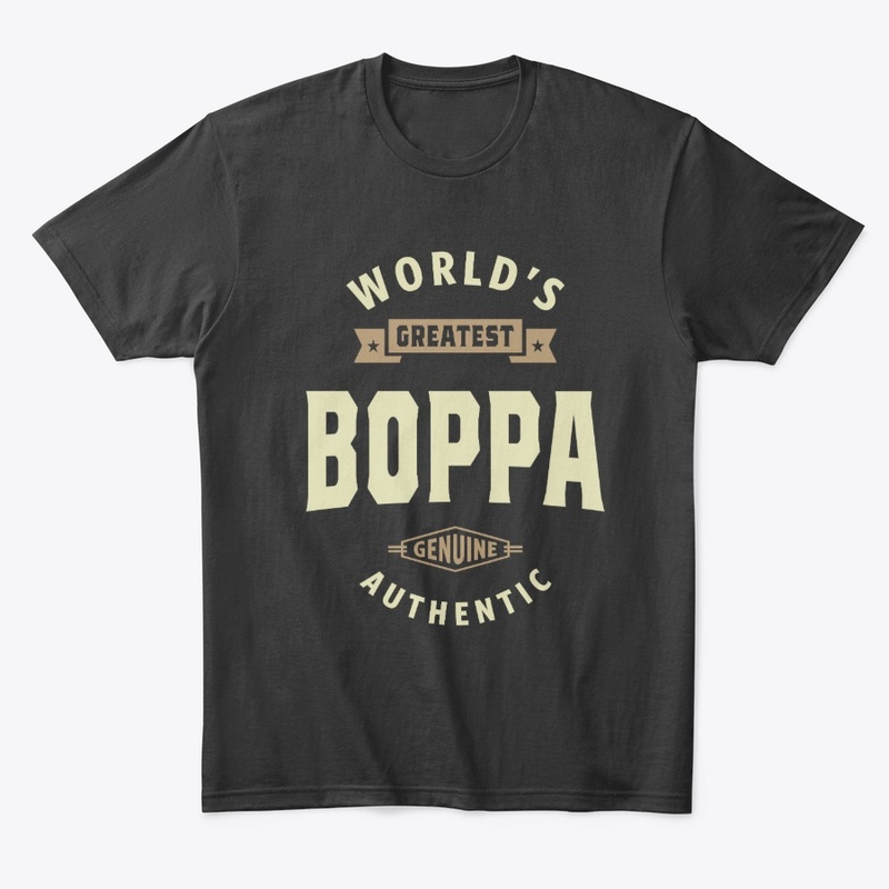 Mens World's Greatest Boppa Grandpa Gift