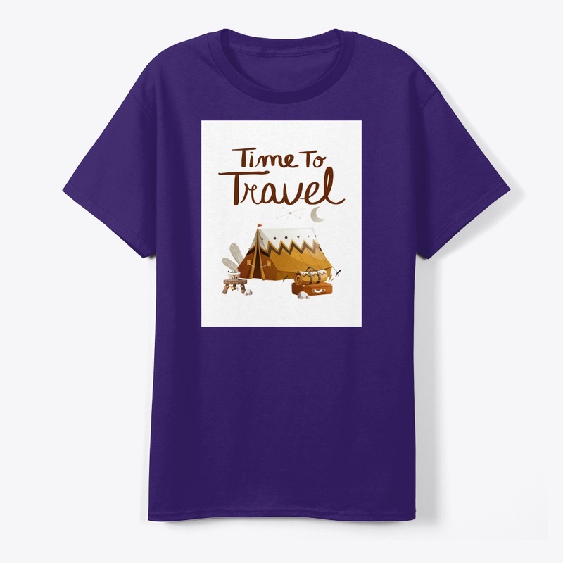 'TIME TO TRAVEL' t-shirt design 