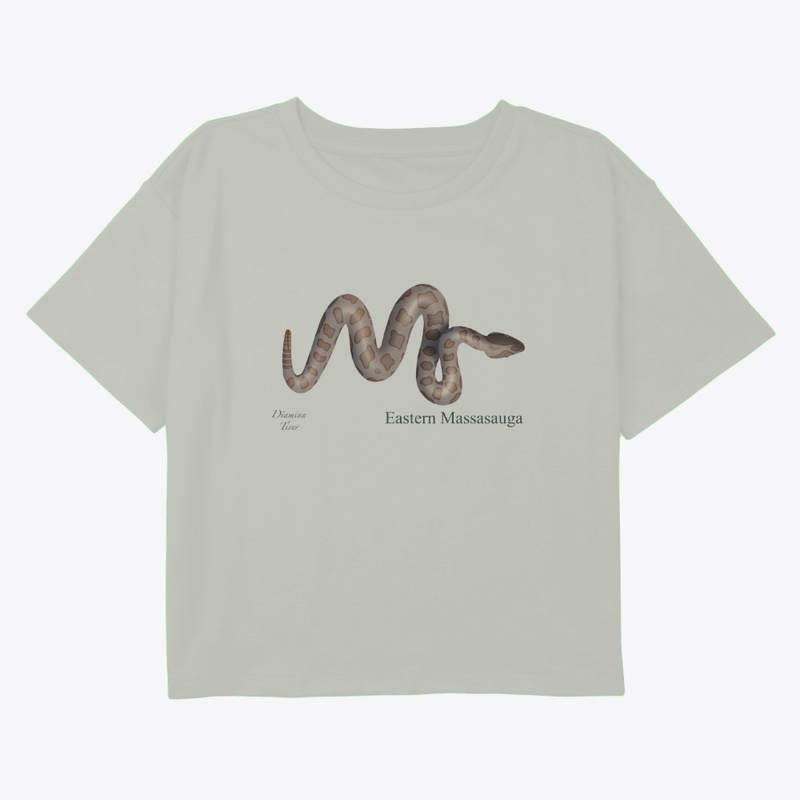 Women's Crop Tee - Eastern Massassauga