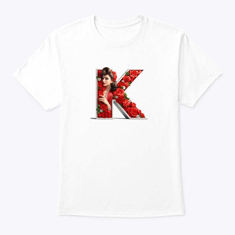 Product with the initial K made of roses