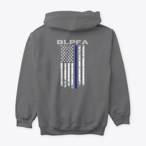 Blue Line Cross Dark Heather T-Shirt Back